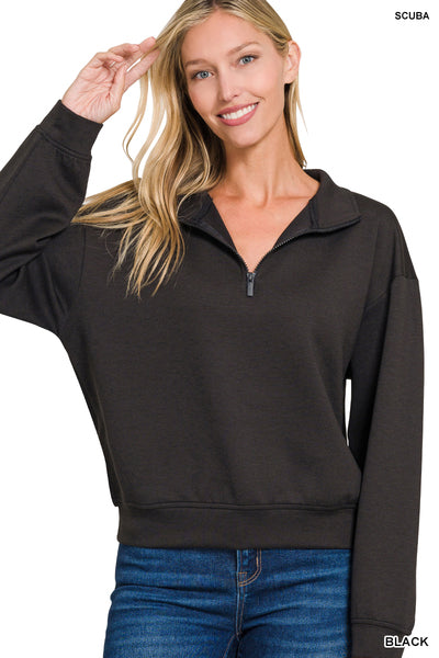 Hailey Half Zip Scuba