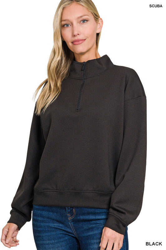 Hailey Half Zip Scuba
