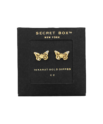 Filigree Butterfly Studs