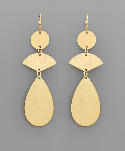 Fan Teardrop Earrings