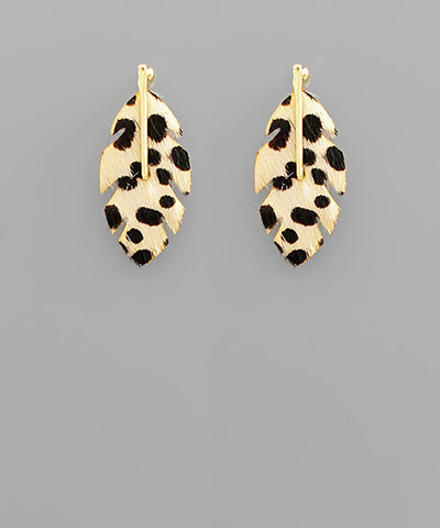 Animal Leaf Earrings