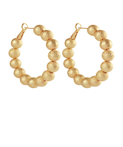 Gold Ball Hoops