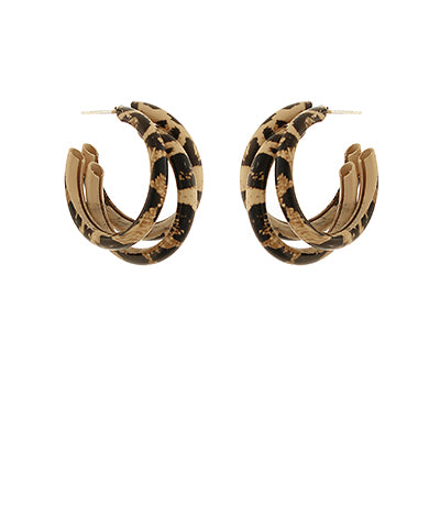 Leopard Tri Hoops