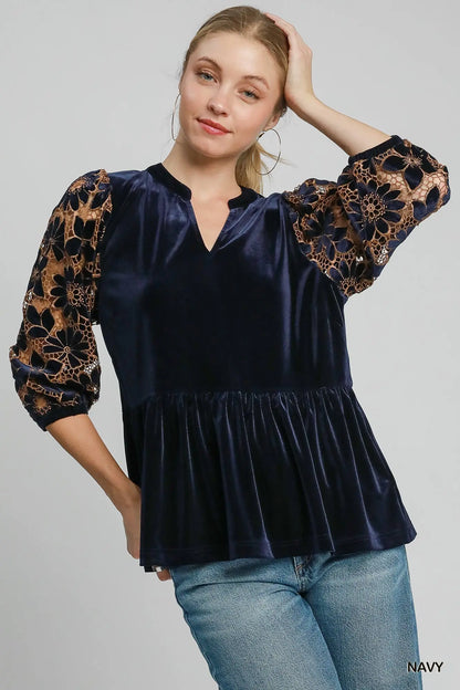 Vivian Velvet Top