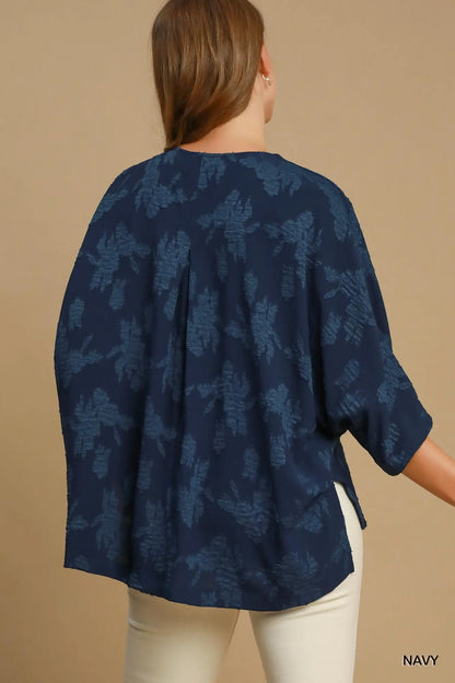 Natalie Navy Floral Top