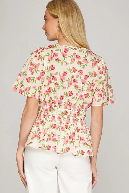 Rosalie Woven Floral Top