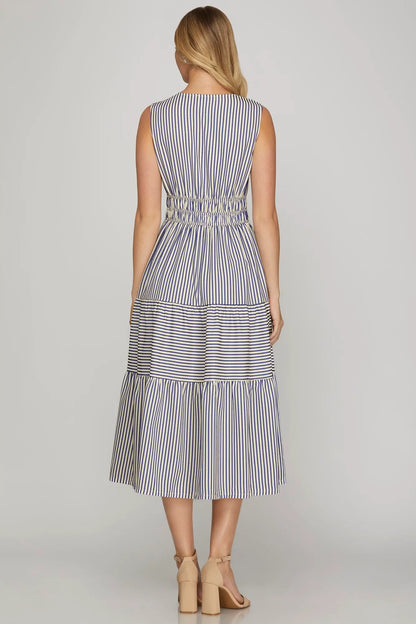 Blue Harbor Striped Dress