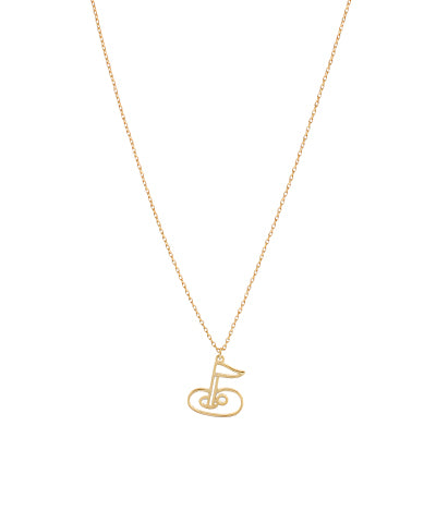Golf Outline Charm Necklace