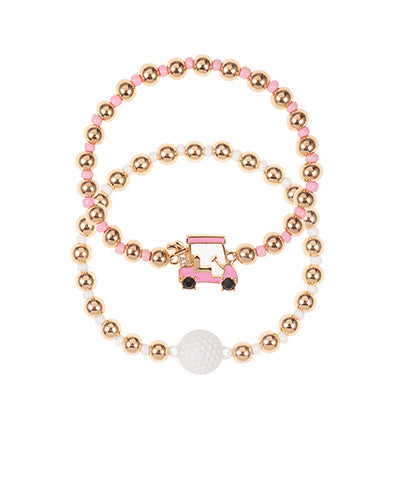 Golf Cart Stretchy Braceelet Set