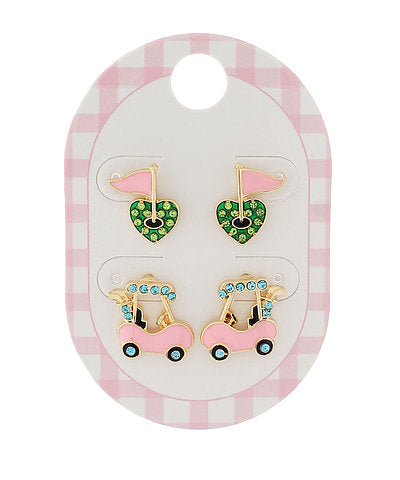 Going Golfing Earring Set