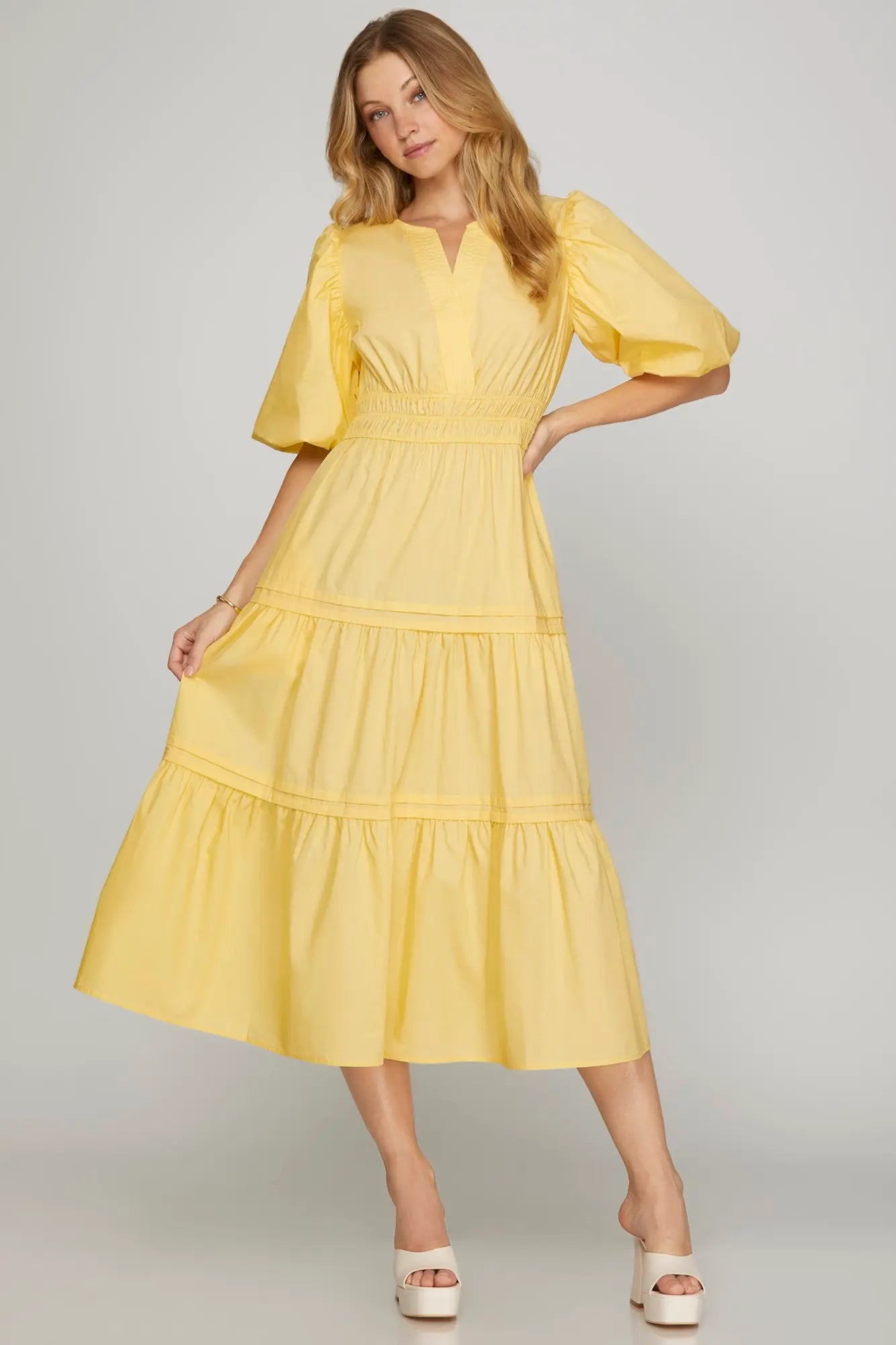 Pretty in Pastels Midi Dress