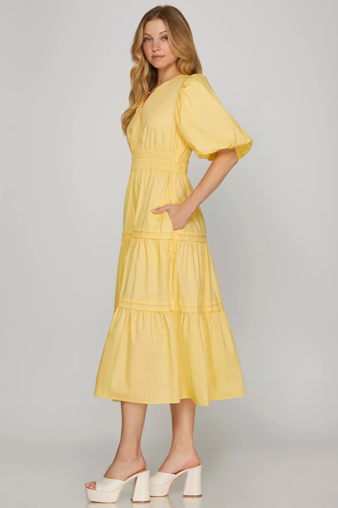 Pretty in Pastels Midi Dress