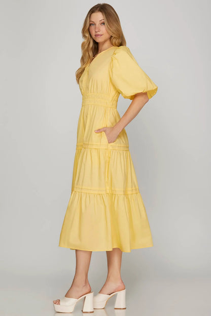 Pretty in Pastels Midi Dress