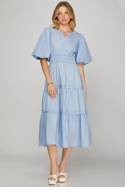 Pretty in Pastels Midi Dress