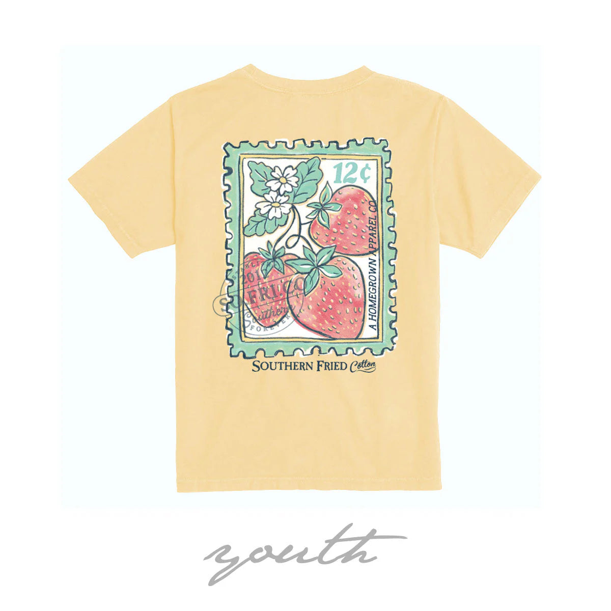 Youth Strawberry Stamp Tee