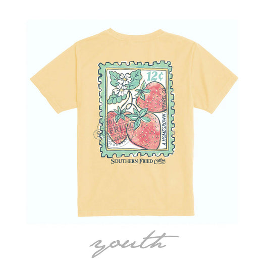 Youth Strawberry Stamp Tee