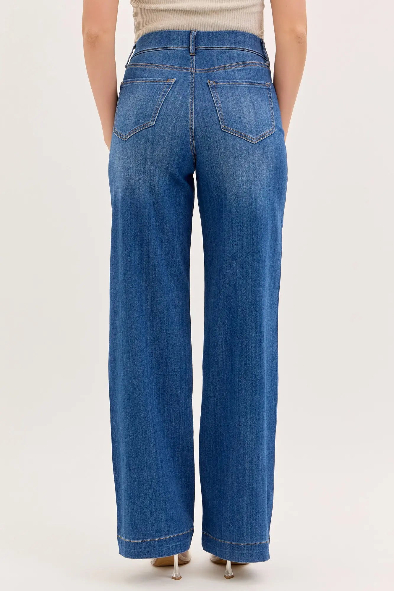 Wren Wide Leg Pull On Jean