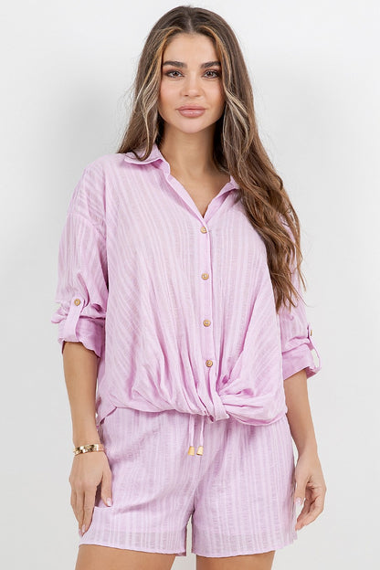 Lavender Haze Tie Shorts