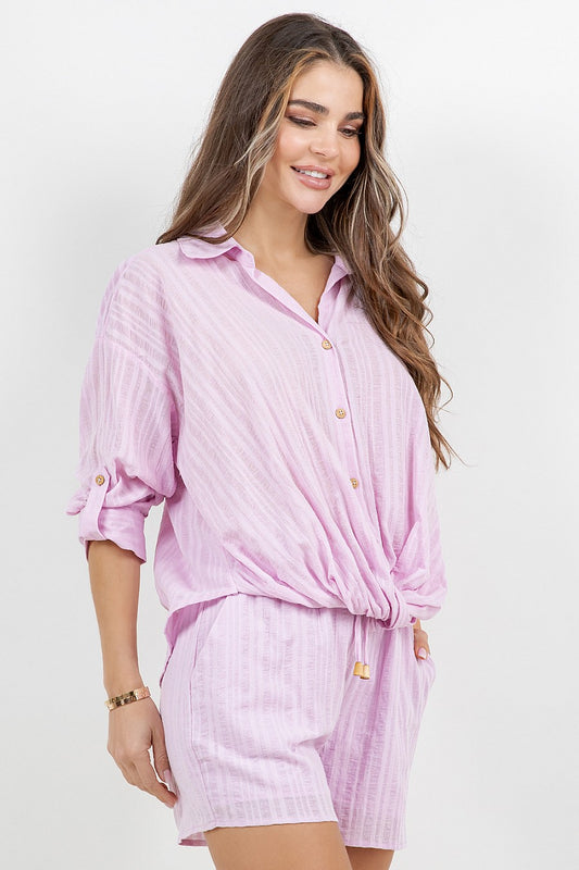 Lavender Haze Tie Shorts