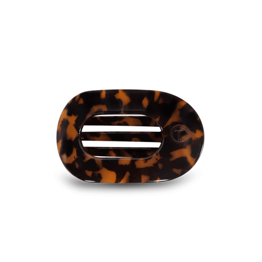 Small Teletie Flat Round Hair Clip
