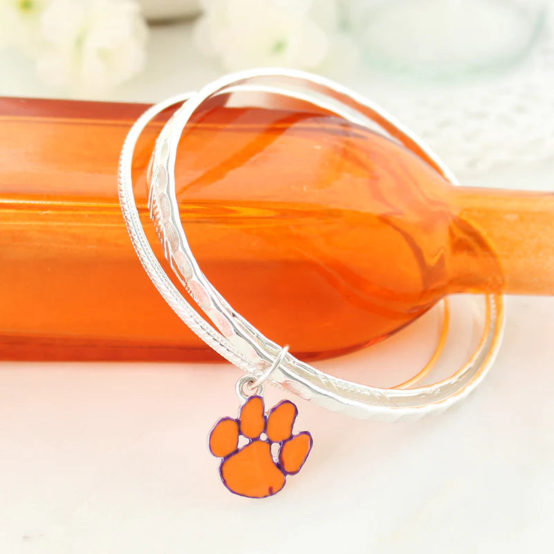 Clemson Bangle Bracelet Set