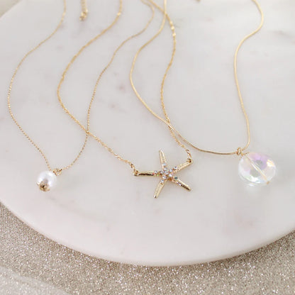 Starfish Trio Necklace