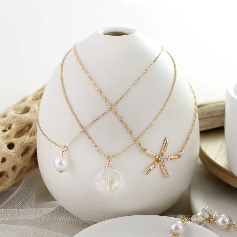 Starfish Trio Necklace