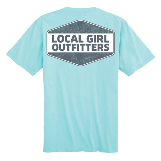 LG Blue Tropics Crest Tee
