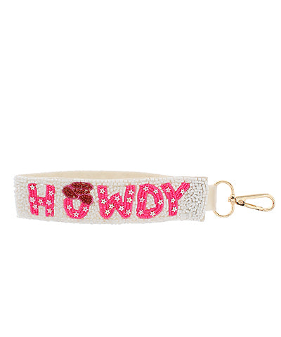 Howdy Wristlet Keychain