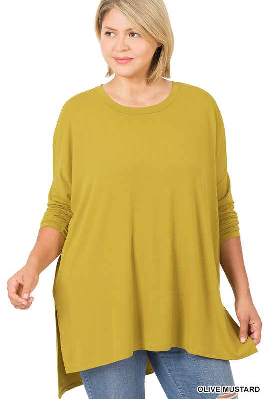 Plus Hi-Low Hem Top