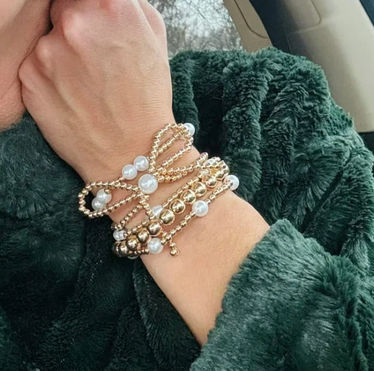 Bow/Pearl Bracelet