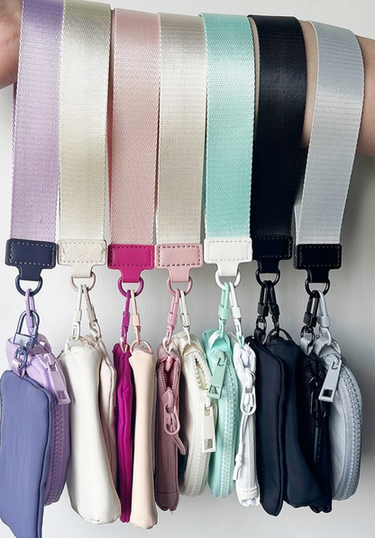Dual Pouch Wristlet Keychain