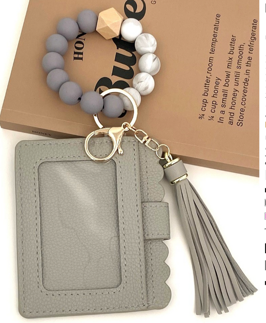 Beaded Keychain Wallet