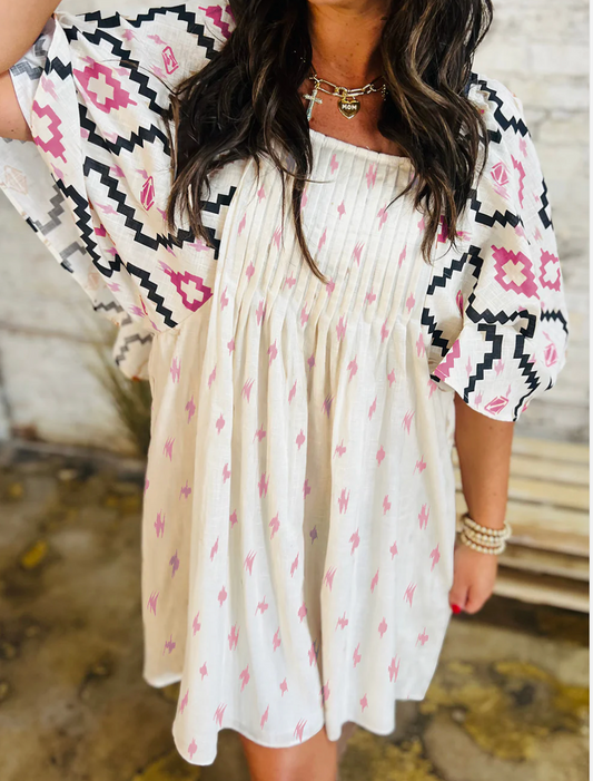 Aza Aztec Dress