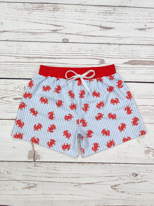 Crab Printed Beach Shorts