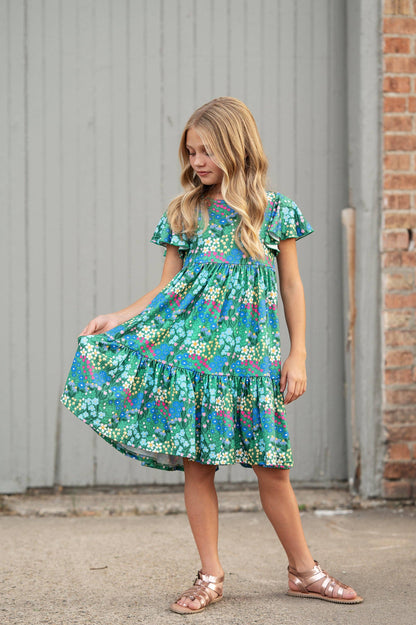 Emmy Green Floral Dress