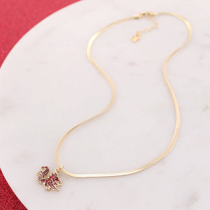 Carolina Gold & Enamel Necklace