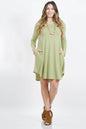 Plus Size Sage Long Sleeve Dress