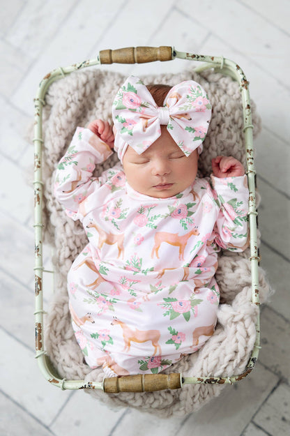 Cowgirl Baby Gown: 0-3 Months