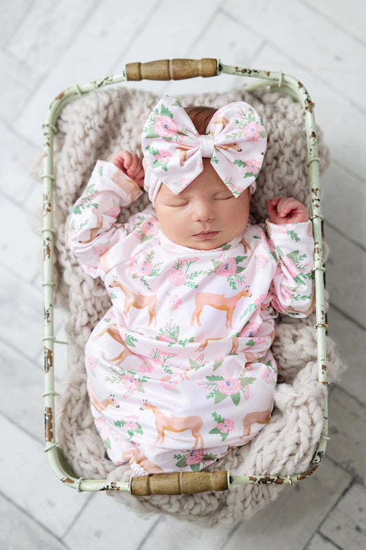 Cowgirl Baby Gown: 0-3 Months