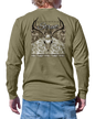 Southern Strut - Deer Label Long Sleeve: Khaki