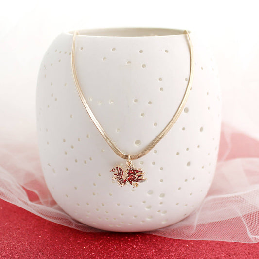 Carolina Gold & Enamel Necklace