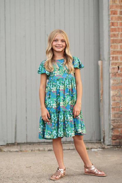Emmy Green Floral Dress