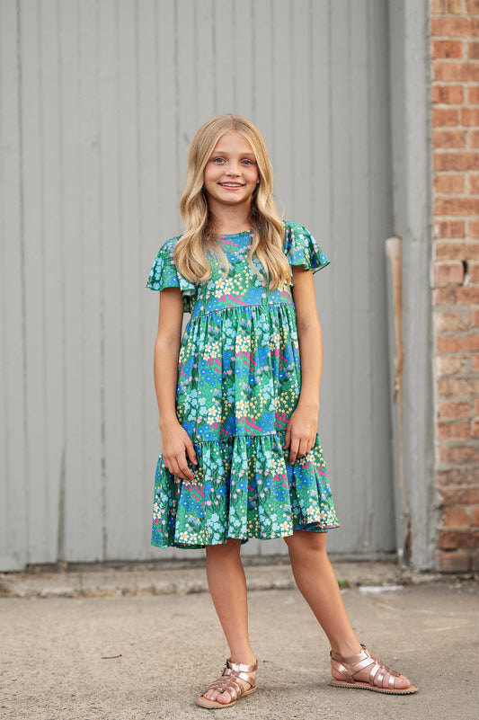 Emmy Green Floral Dress