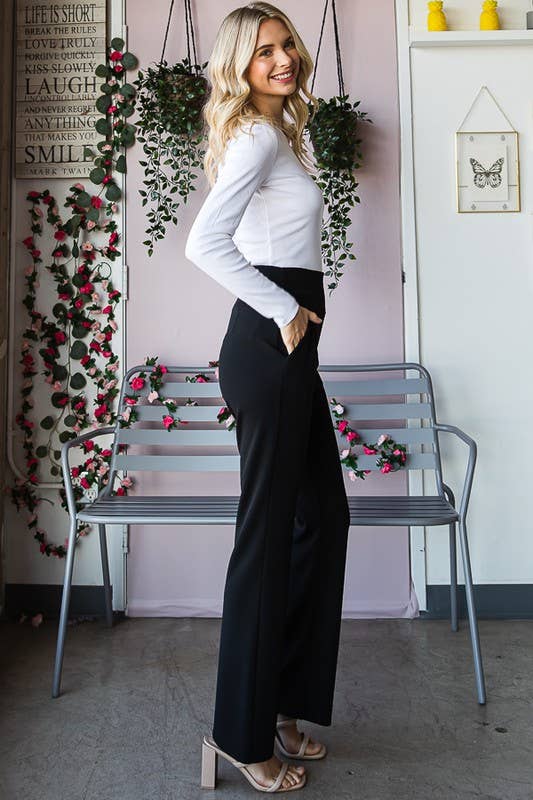 Black Flare Dress Pants