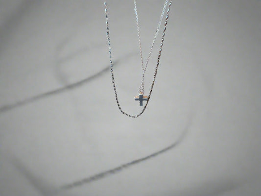 Cross charm Layer Necklace