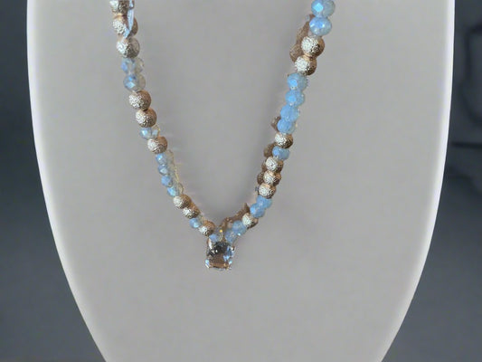 Beads and Glass Necklace